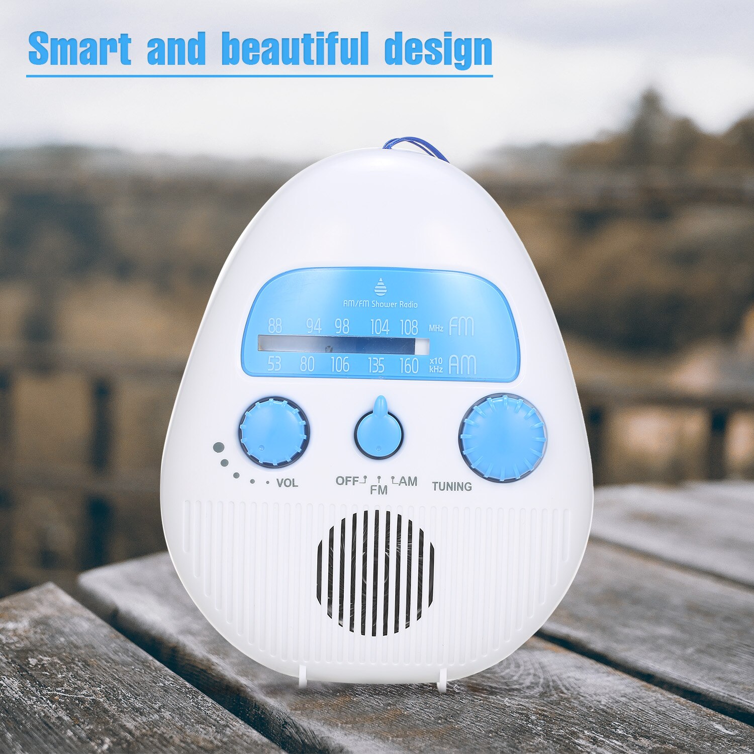 SY-900 Mini Douche Radio Draagbare Fm/Am Draagbare Radio Fm: 88-108 Mhz Am: 530-1710kHzReceiver Waterdicht Met Een Lanyard