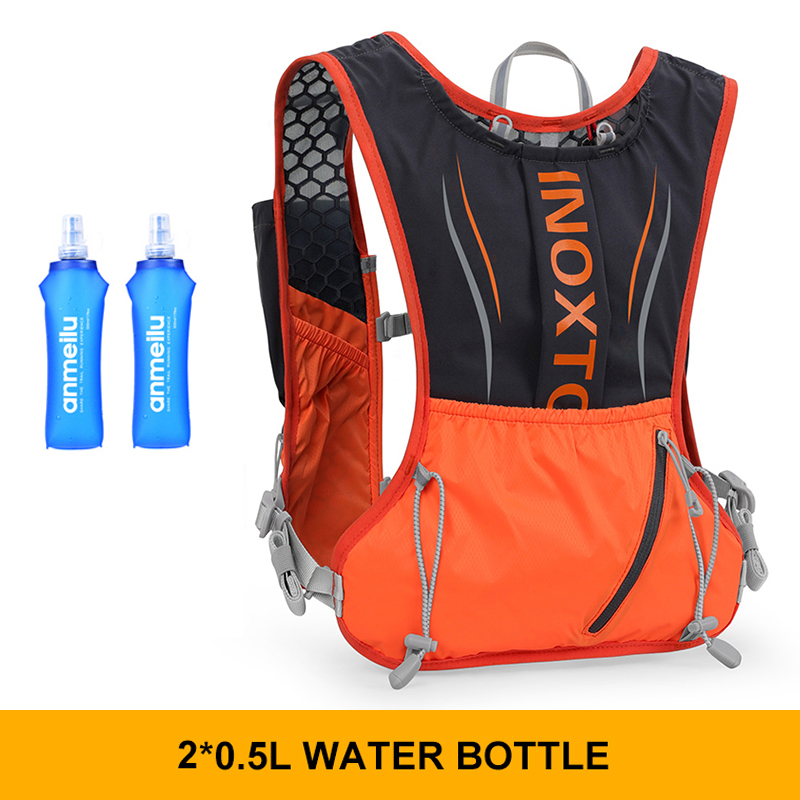 5l Lichtgewicht Hardloop Rugzak Hydratatie Vest Hardlooptas Geschikt Voor Fiets Marathon Wandelen Ultralichte En Draagbare Tas: gele kleur