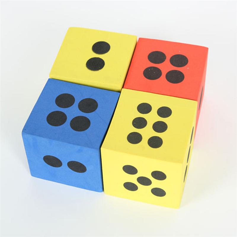 8 stücke EVA Schaum Würfel Tragbare Große Leichte Block Würfel Mathematik Pädagogisches Würfel Party Spielen Würfel