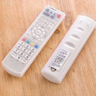 Funda protectora de silicona antipolvo para mando a distancia de TV, 4 tamaños, transparente, bolsa de almacenamiento