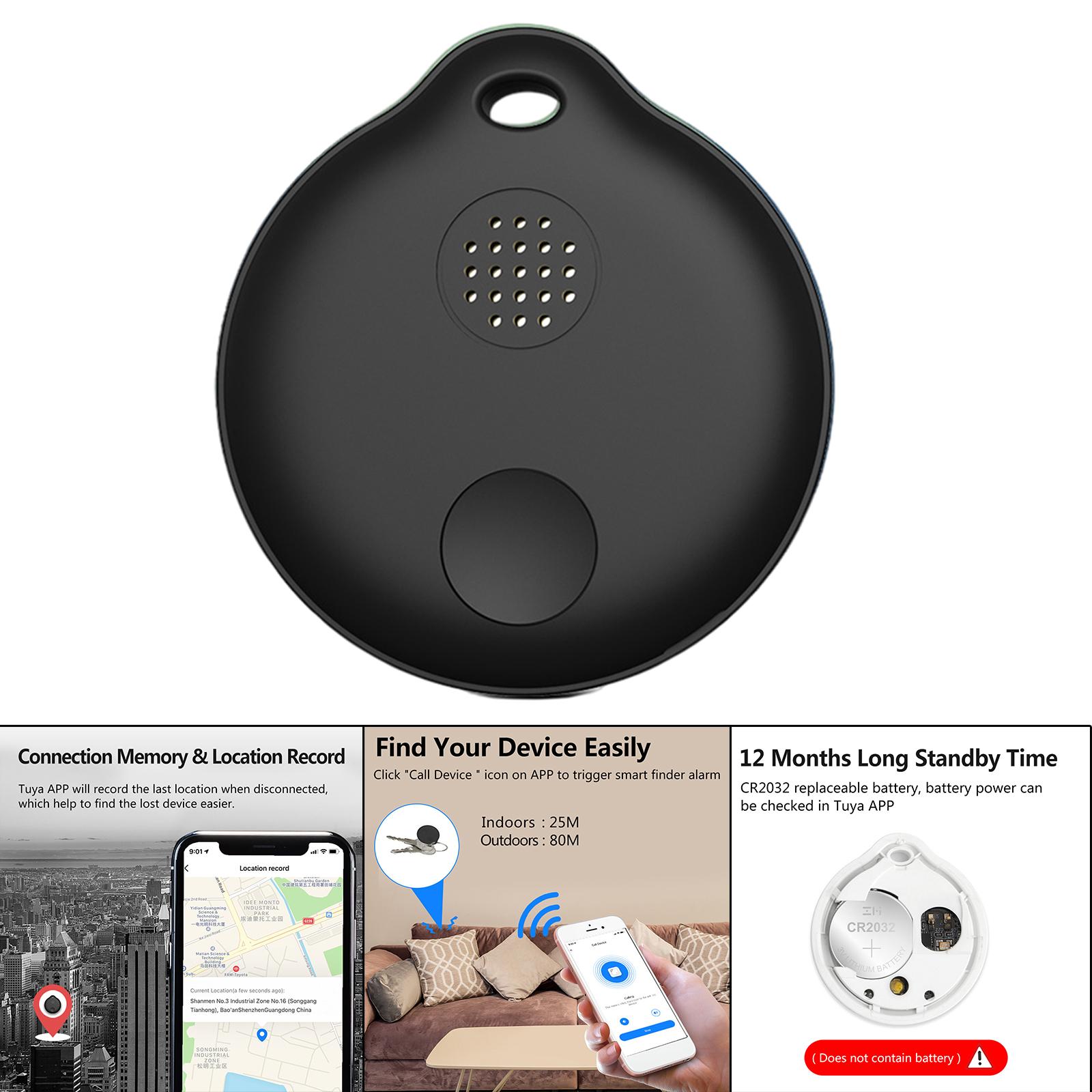 Bluetooth Tracker Anti Lost with Magnetic GPS Locators for Keys Wallets Child Spouses: Black