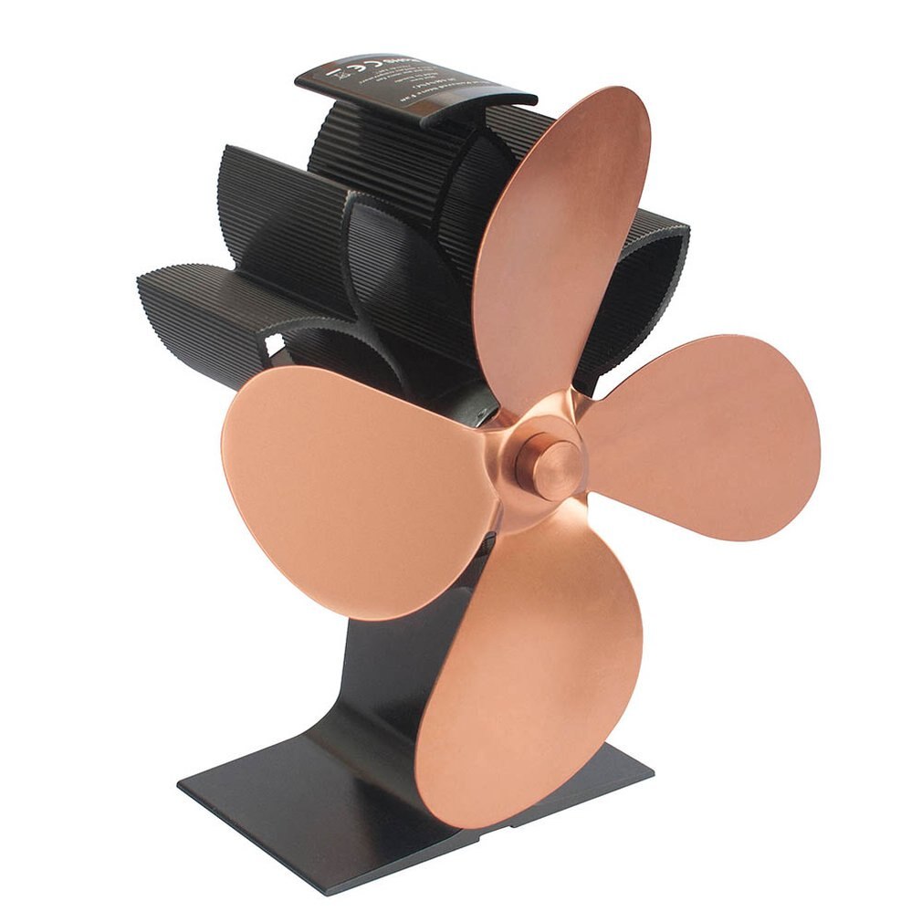 Stove Fan For Fireplace Wood Log Burner Powered Eco Fan Fireplace Fan Thermal Power Fan Heat Powered Stove Fan: 11