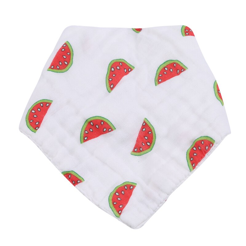 Baby Bib - 100% Cotton - Soft Fruit Style - Cartoon Pattern - Unisex