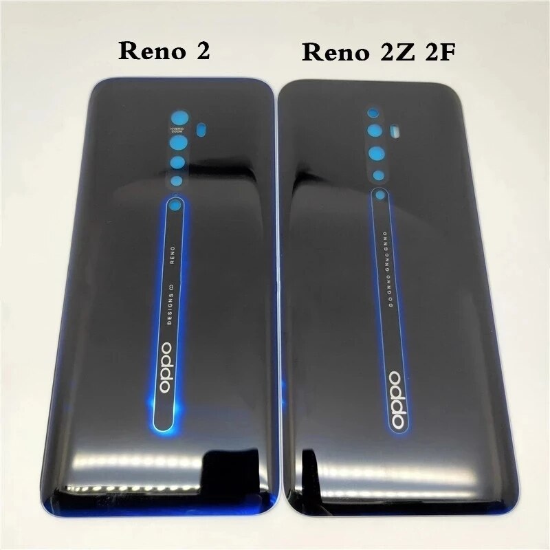 Til oppo reno / reno 2 z f / reno 2z 2f glas bagpå batteridæksel dør hus kabinet bag glas linse reparationsdele