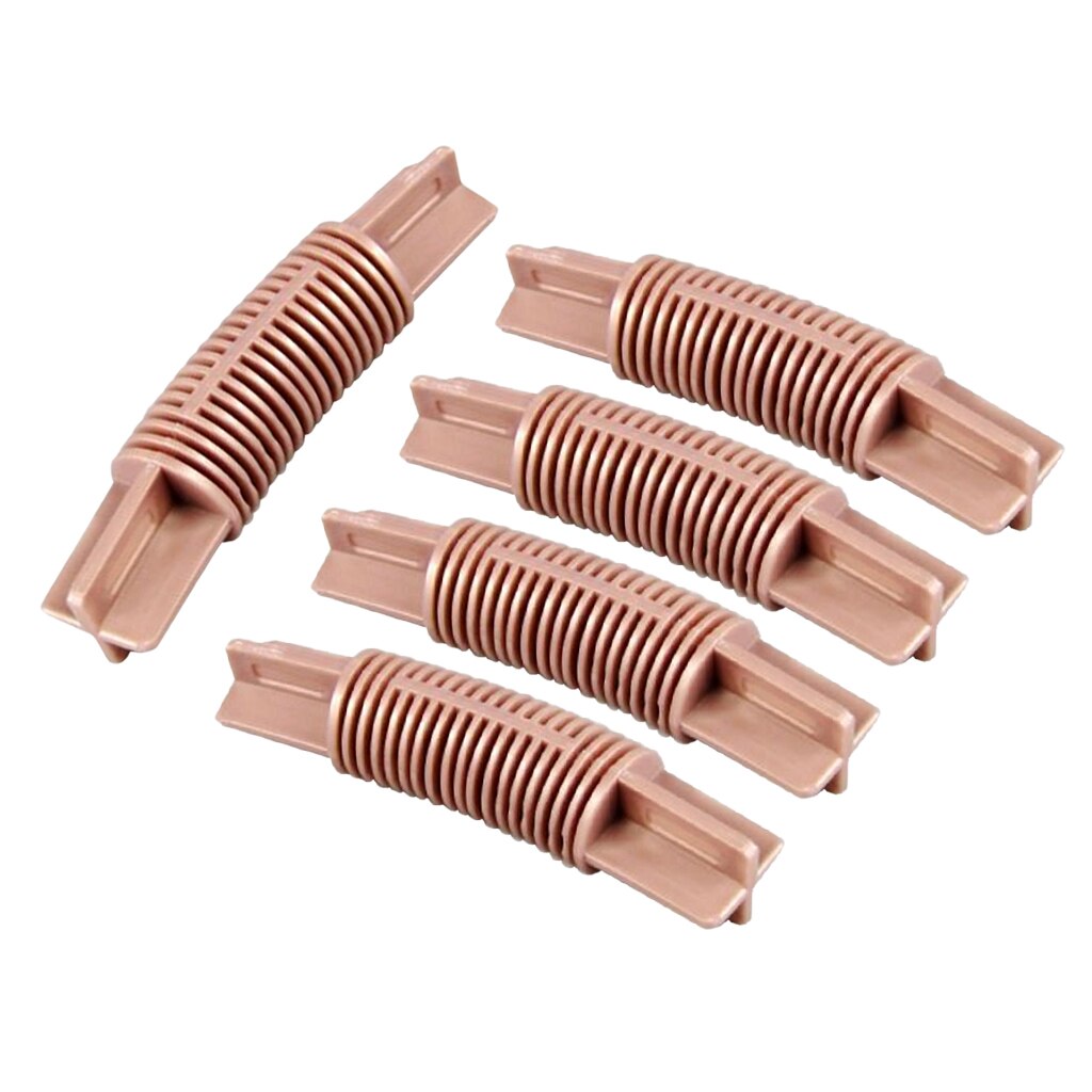 5Pieces Plastic Bay Corner Joint Elbow for 26mm or 28mm Diameter Window Curtain Pole Rod