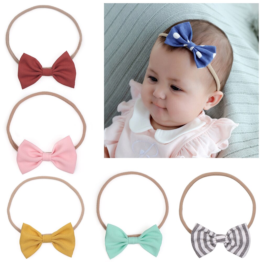 3pcs/lot baby girl headband for newborn babies hair band elastic accessories cotton headwear