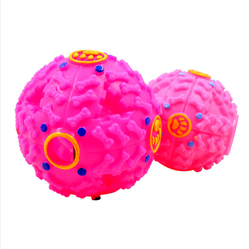 Color snack ball pet toy dog grinding teeth rubber nibbling toy dog toy