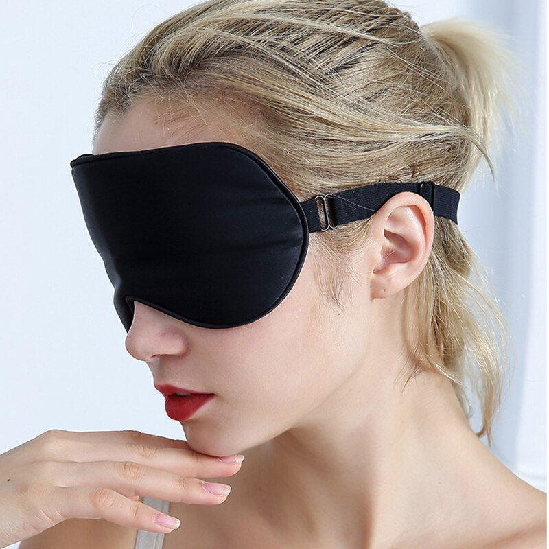 Sovmask 100%  naturligt mullbärssilke mjuk ögonbindel sovande ögonmask för att resa hem sömnhjälp hälsa ögonskugga ögonskydd