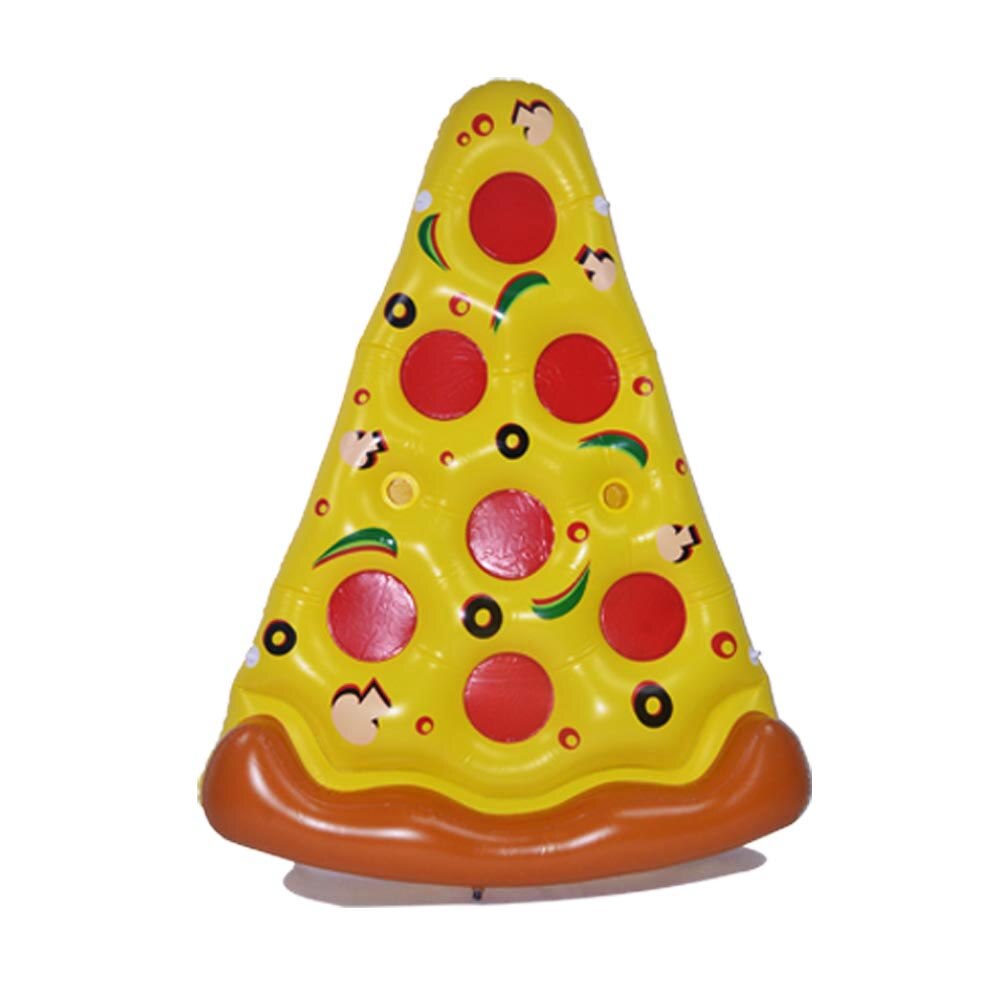JIAINF Aufblasbare Nette Pizza form getränke float Reihe Dreieck schwimmen float tasse halter party spielzeug wasser matratze für getränke tassen: Default Title