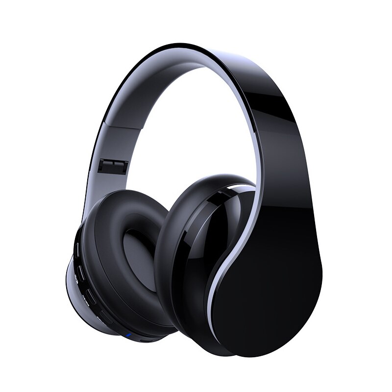 Stereo oortelefoon bluetooth ruisonderdrukking grote koptelefoon draadloze gamer koptelefoon opvouwbare headset met microfoon sportmuziek oordopjes: Grijszwart