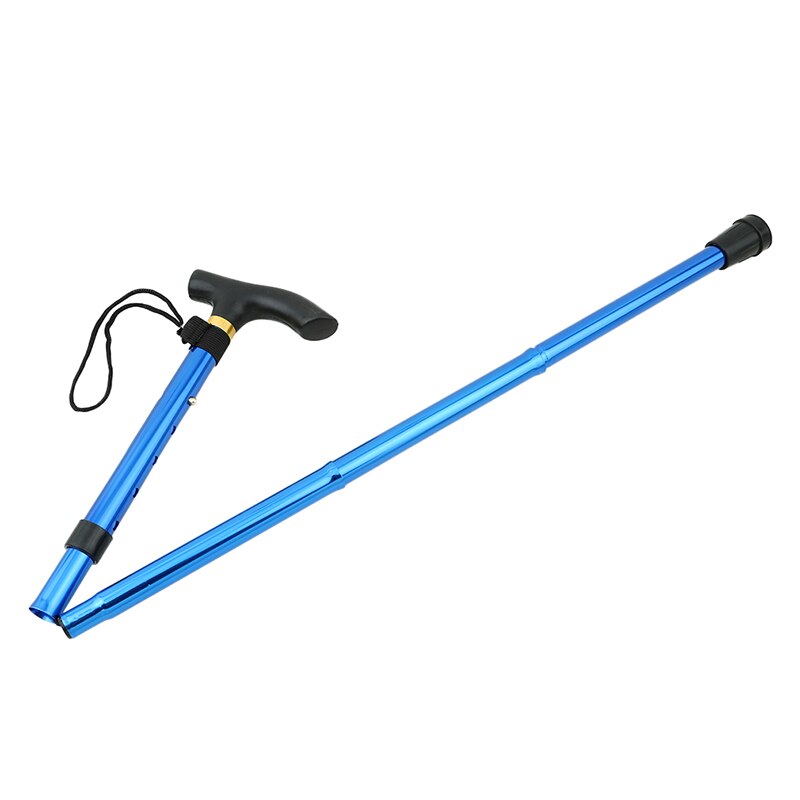 Walking Stick Hiking Trekking Poles Trail Ultralight 4 Section Adjustable Canes Aluminum Alloy Folding Walking Sticks