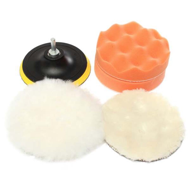 6 Inch Auto Polijsten 6 Stuks Spons Wiel Wol Plaat Afdichting Glazuur Katoen Auto Schoonheid Polijsten Wax Plaat Set