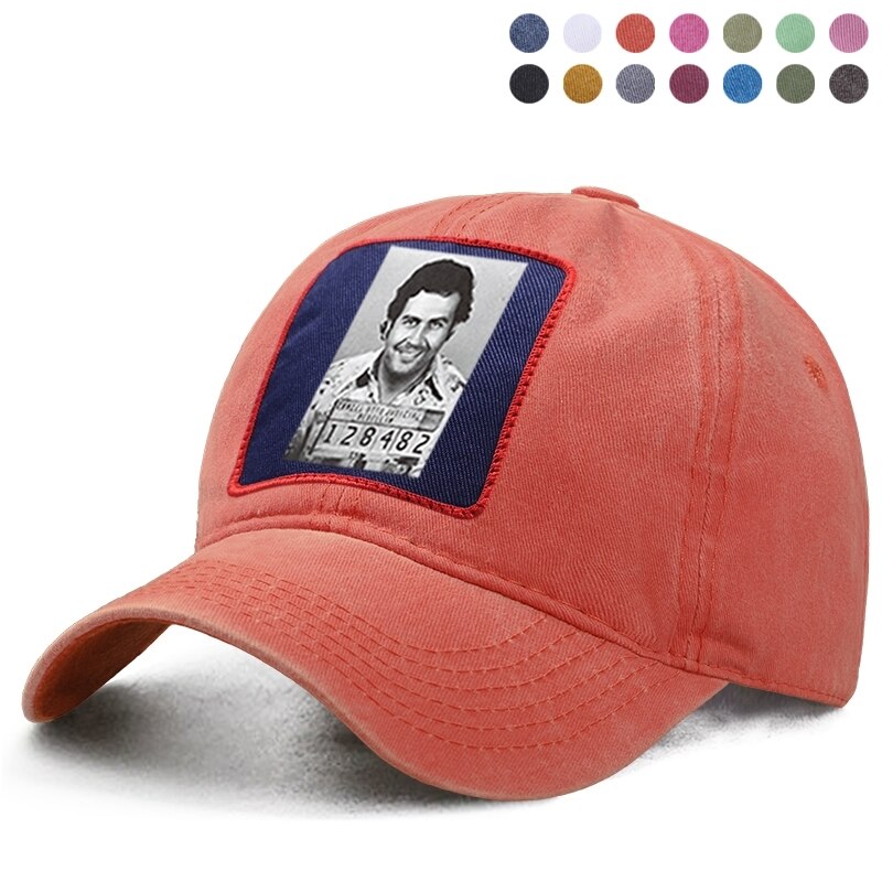 Gorra de béisbol de Pablo Emilio Escobar Gaviria para mujer, gorro de béisbol estilo Harajuku, Hip Hop, padre, camionero sólido, Snapback, Boinas de cola de caballo