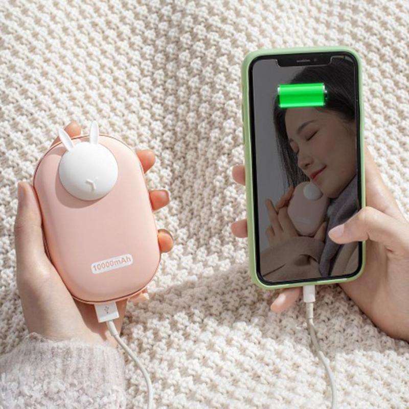 5000mAh Winter Pocket Warme Kachel Mini USB Oplaadbare Handwarmer Power Bank 48-52 Graden Automatische Aanpassing Kleine