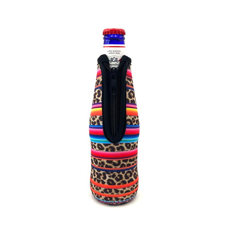 6 Stuks 330Ml 12Oz Bierfles Koeler Mouw Neopreen Rits Mouw Gestikt Geïsoleerde Bierfles Covers