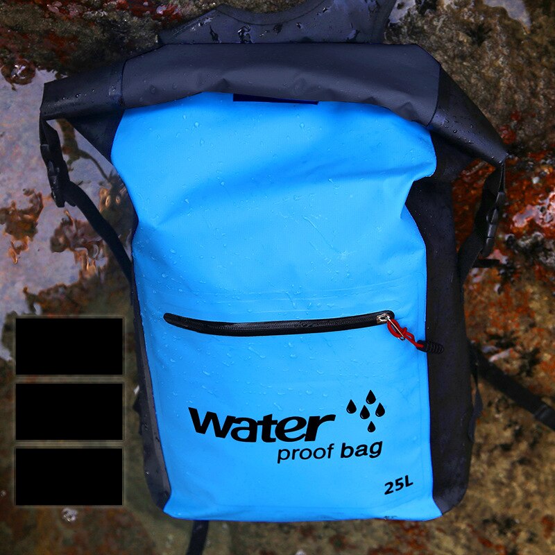 25l vandtæt rygsæk tørpose svømmetaske justerbar skulderrem flydende tørsæk til sejlads flydende sejlads rafting: Ql
