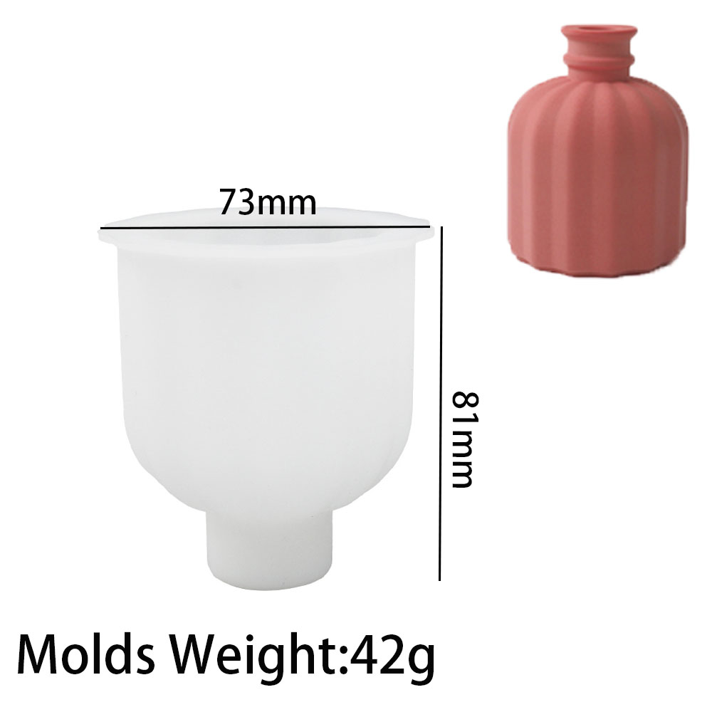 Florero , molde de silicona para manualidades, botella de Perfume, adornos, fabricación de yeso, inserto de hormigón, botella, moldes artesanales, jardinería, decoración del hogar