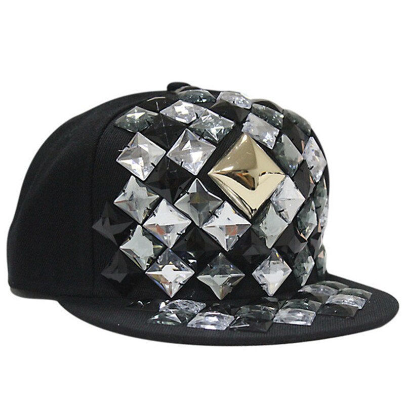 Xdanqinx Lente Hip Hop Caps Voor Mannen Vrouwen Platte Rand Hoed Verstelbare Maat Noviteit Heldere Blok Hoofddeksels Decoratie Paar cap