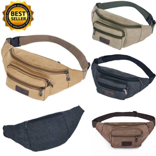 Sporttas voor heren voor mobiele telefoon,canvas riemtas telefoon