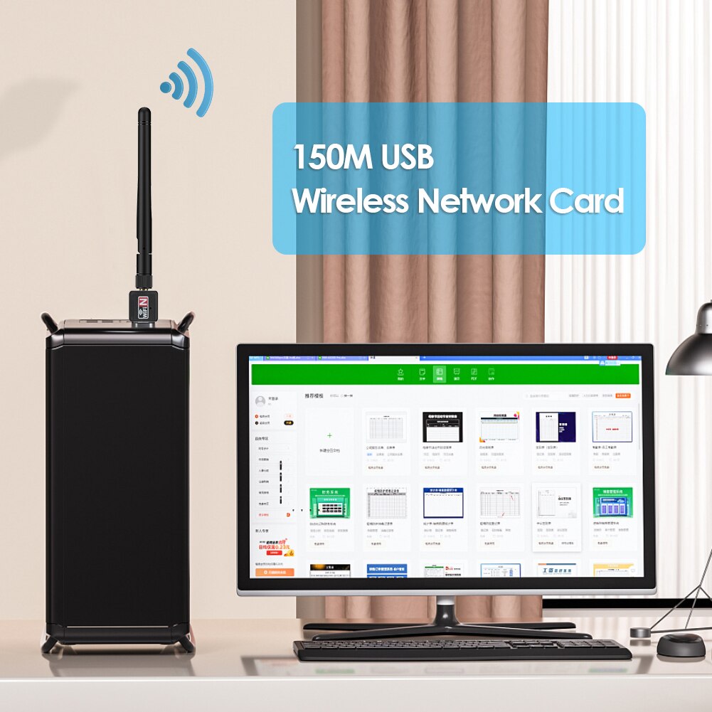 USB Wifi Adapter Antenna 150Mbps Mini Wireless Network Card Wi-fi Adapter 802.11g/n LAN Ethernet USB Wifi Dongle For Laptop PC