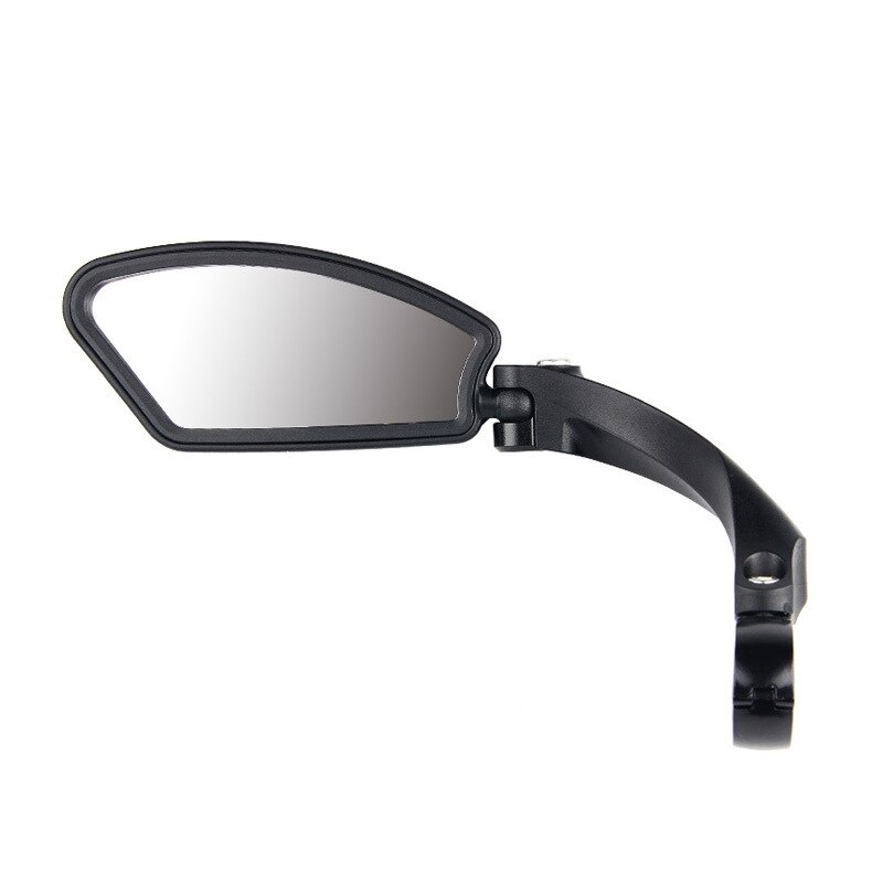 Naait-Hafny 1Pc MR080 Rvs Lens Fiets View Spiegel Clear Breed Scala Back Zicht Bike Reflector Hoek verstelbare: left