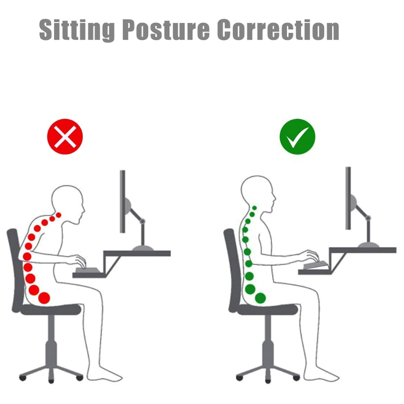 Clear Acrylic Tilted Computer Keyboard Stand for Ergonomic Typing Keyboard Tray Holder with Silicone Non-Slip Case