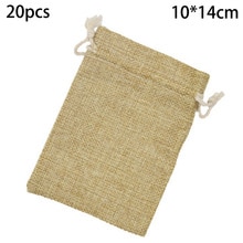 Pouch bag Drawstring Wedding Storage Container Kit Hessian Makeup: 10 14cm