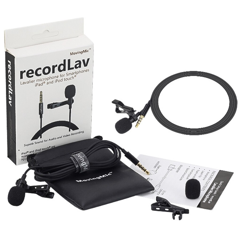 3.5mm Plug Clip On Lapel Condenser Microphone Hands Free Omnidirectional Mic