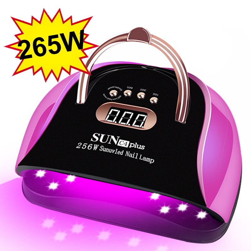 256W UV-LED-Nagellampe zum Trocknen von Nägeln Trockner-Gelpoliermittel mit Bewegungserkennung Professionelle UV-Lampe für Manikübetreffend-Salon-Trockner-Werkzeuge
