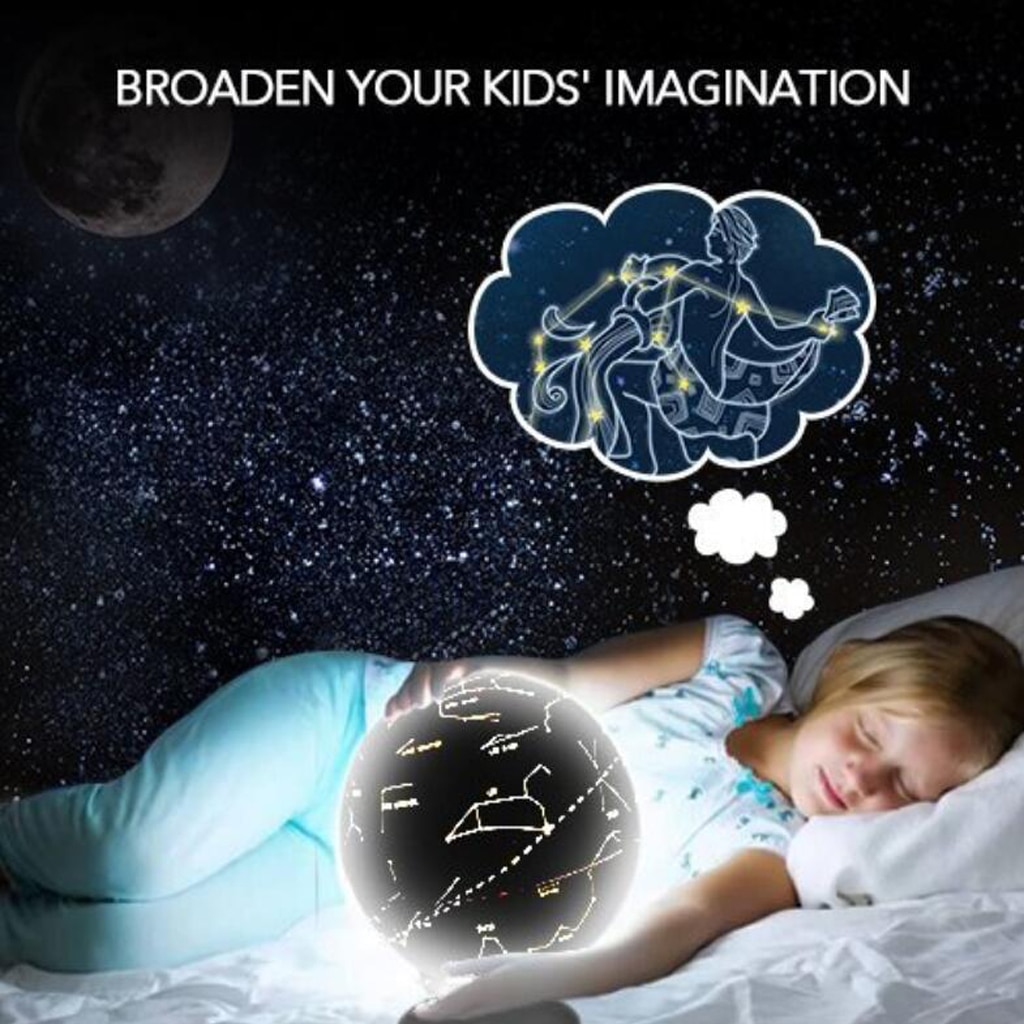 Day View World Globe & LED Night View Illuminated Constellation Globe Kids Christmas School Decorative Balls