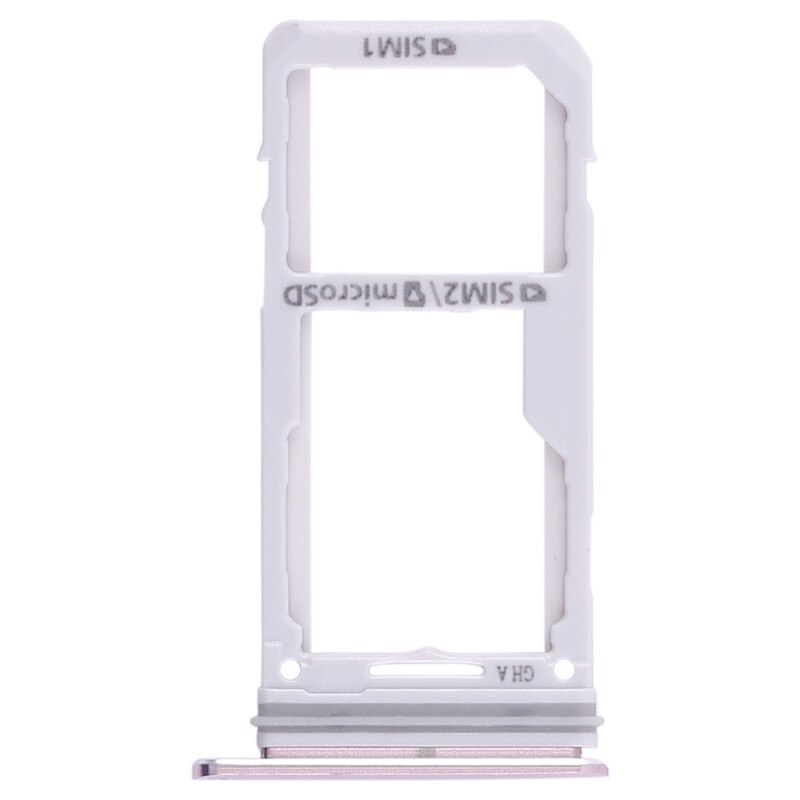 Dual SIM Card Tray \ Micro SD Card Tray For Samsung Galaxy S8 \ S8 Plus: Pink