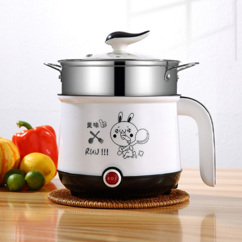 Electric Mini Rice Cooker 1.8L Non-stick Cooking Machine Single/Double Layer Portable Multifunction Electric Rice Cooker ZM1031