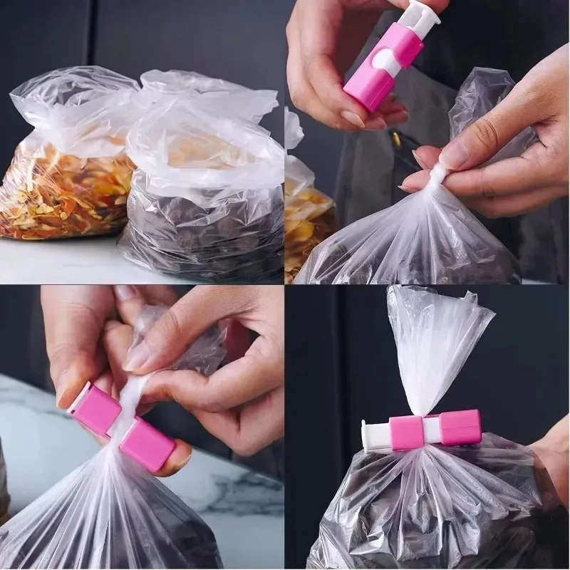 1-12 Stuks Knijpen Broodzak Clips Herbruikbare Verse Voedsel Afdichting Plastic Clips Snackzakjes Verzegelde Veerklem Thuis Keuken Opslag