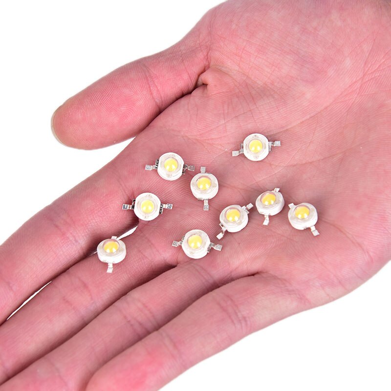 10pcs/lot 1W High-Power LED lamp Bulb Diodes Highlighting Lights Bead HighPower Lamp Beads 1.5cm*0.8cm