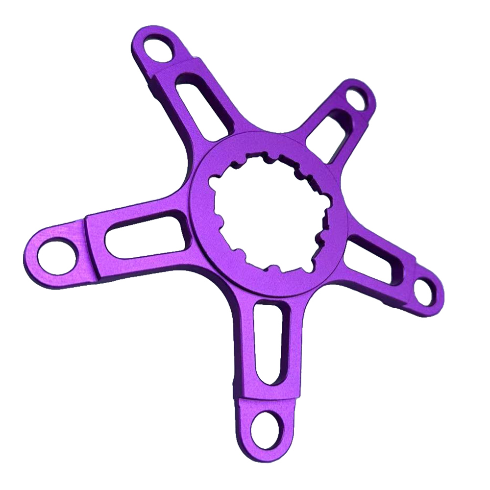 Direct Mount Kettingblad Converter Spider 104 110 130 BCD 4 5 Bolt Crank Arm Kettingwiel Adapter MTB Racefiets Vouwfiets onderdelen: Black