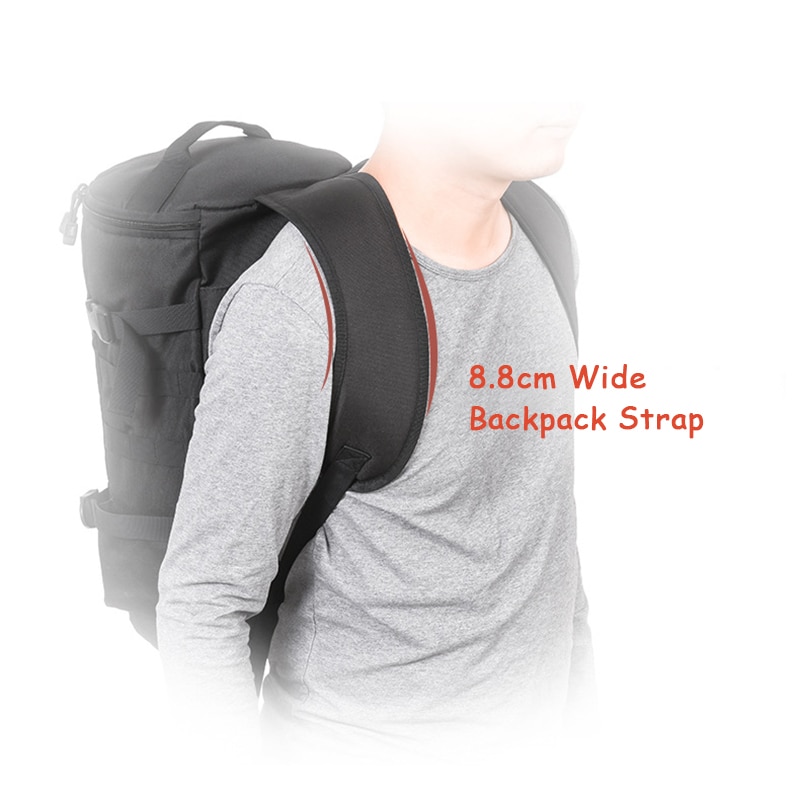 23L bolsas de gran capacidad para aparejos de pesca, estuche para caña de pescar multifuncional al aire libre, herramientas de aparejos de pesca, mochila de almacenamiento
