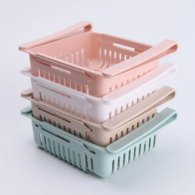 Koelkast Rresh Pull-Out Organizer Intrekbare Keuken Organiseren Opbergdoos Groente En Ei Opslagmand