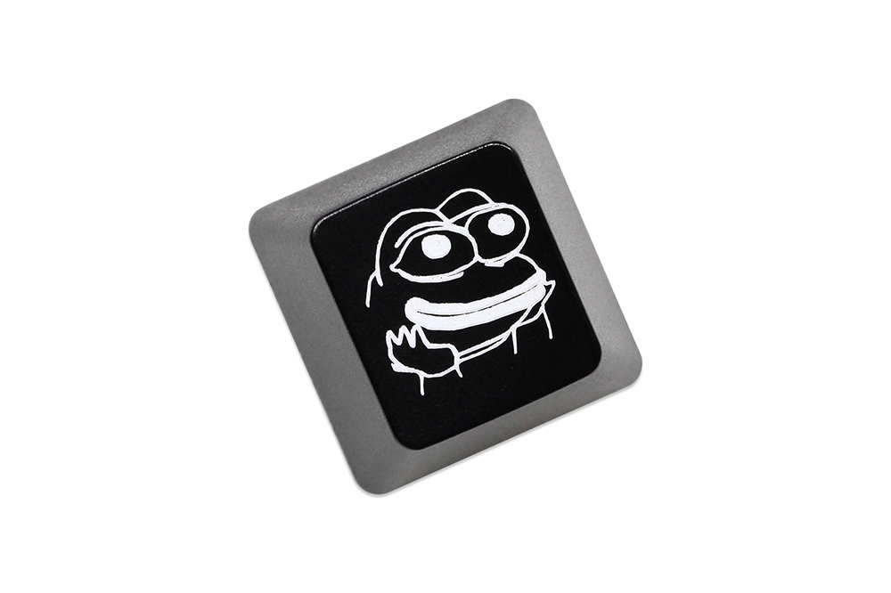 Nowość Shine Through Keycaps ABS Etched back lit black red r1 ESC Sad Frog THX meme Internet Trends: Niebieski