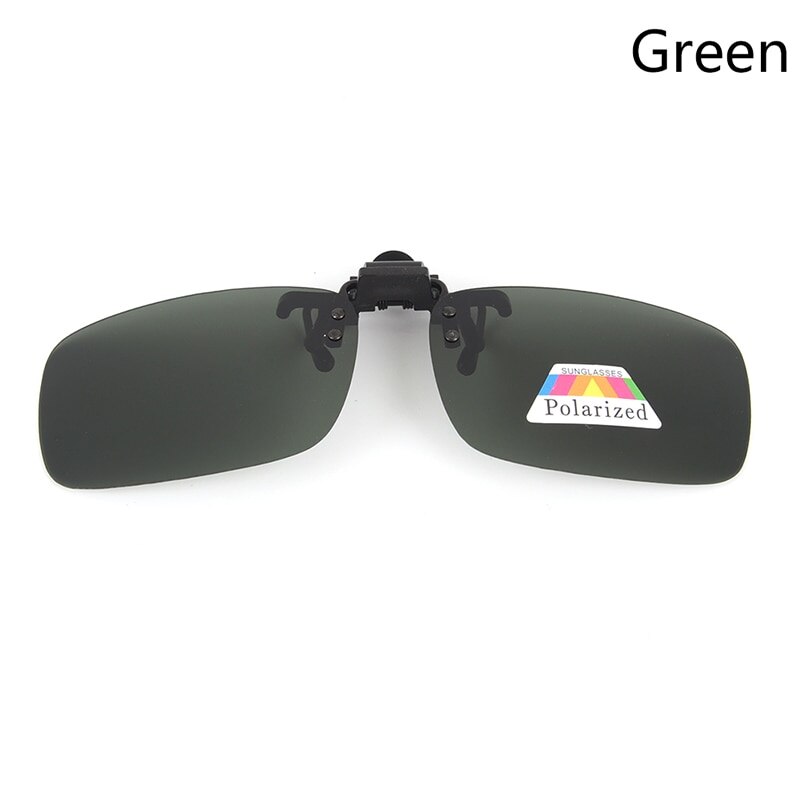 1Pcs Zonnebril Gepolariseerde Clip Voor Bijziendheid Korte Zicht Mannen En Vrouwen Rijden: green