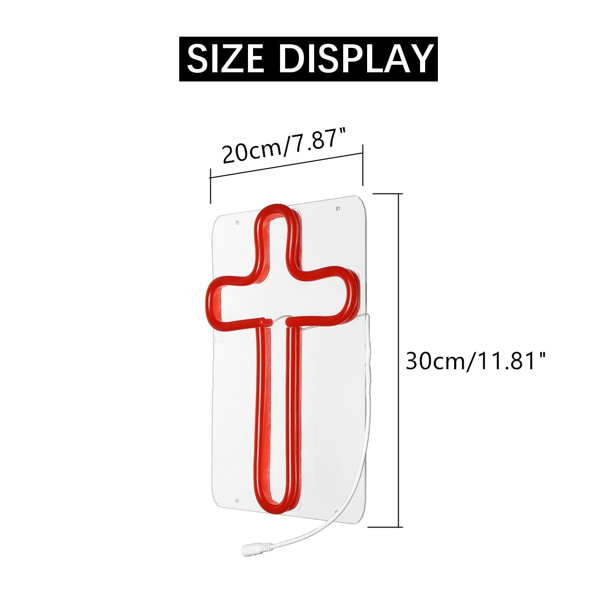 Neonskylt ledd ljusrör handgjord visuell konstverk bar club ktv väggdekoration kommersiell belysning neonlökar ombord 30 x 20cm röd