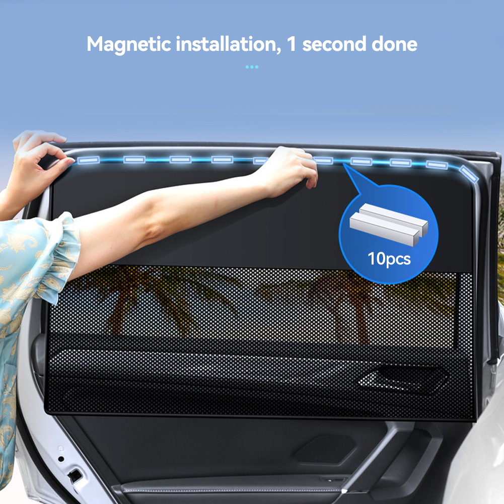 Magnetische Autoruit Shades Universele Duplex Auto Priavcy Gordijnen Zomer Beschermende Raam Schaduw voor Auto Camping Dutten Slapen