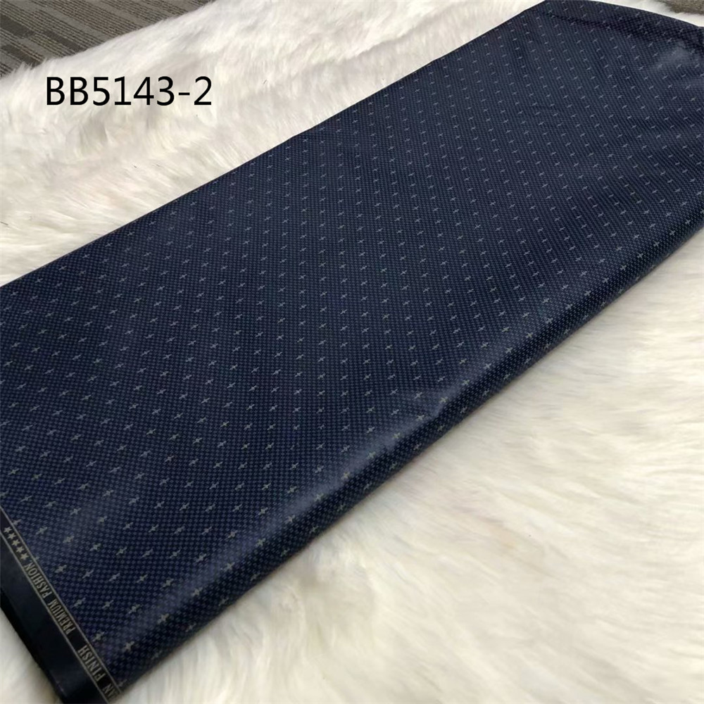 High qquality black color African Cotton Fabric Getzner Bazin Riche for men 5 yards Dubai fabric: 120CM / 2