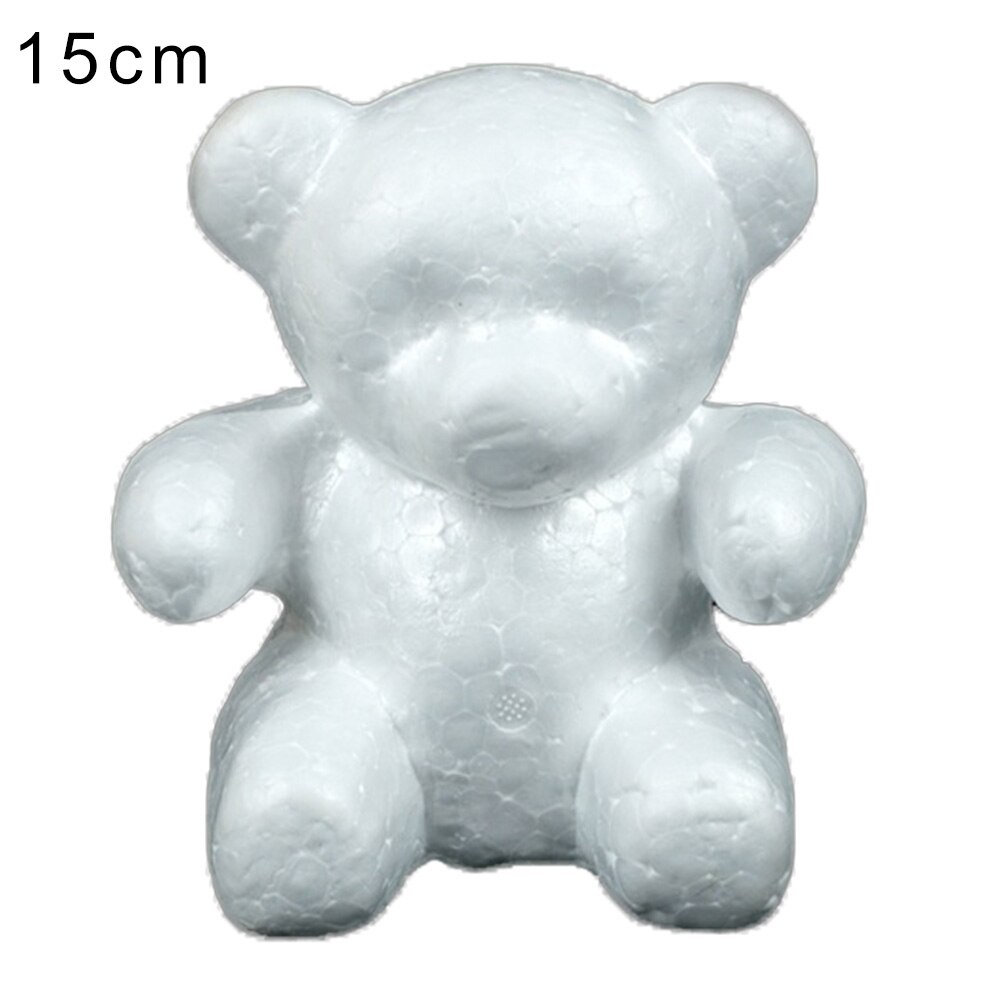 Formato Polistirolo Polistirolo Schiuma Palla Rosa Orso Bianco Del Mestiere per Il FAI DA TE Decorazione Del Partito di Nozze Nuovo Anno di san Valentino Regalo di Giorno: piccolo