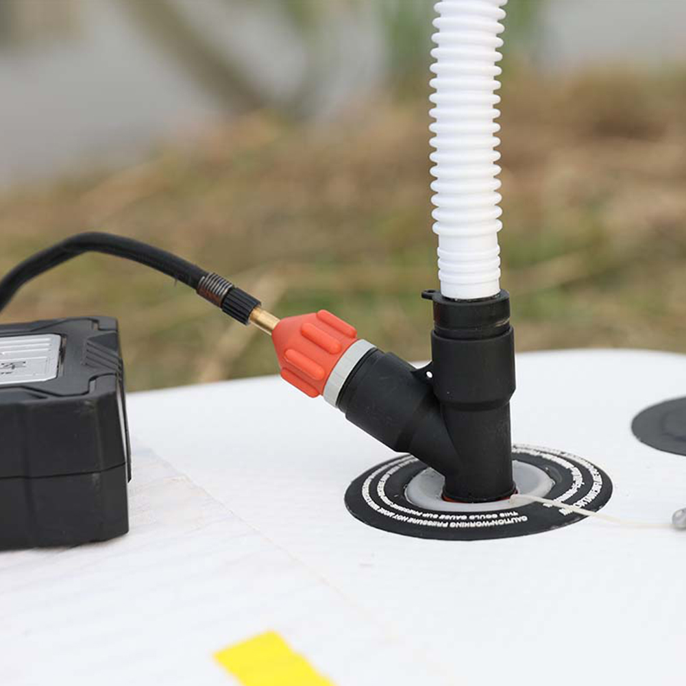 Kunststoff-Luft ventil adapter Pumpe Doppel ansaug adapter zum Kajakfahren Ruderboot zubehör zum Driften von Sensor werkzeugen
