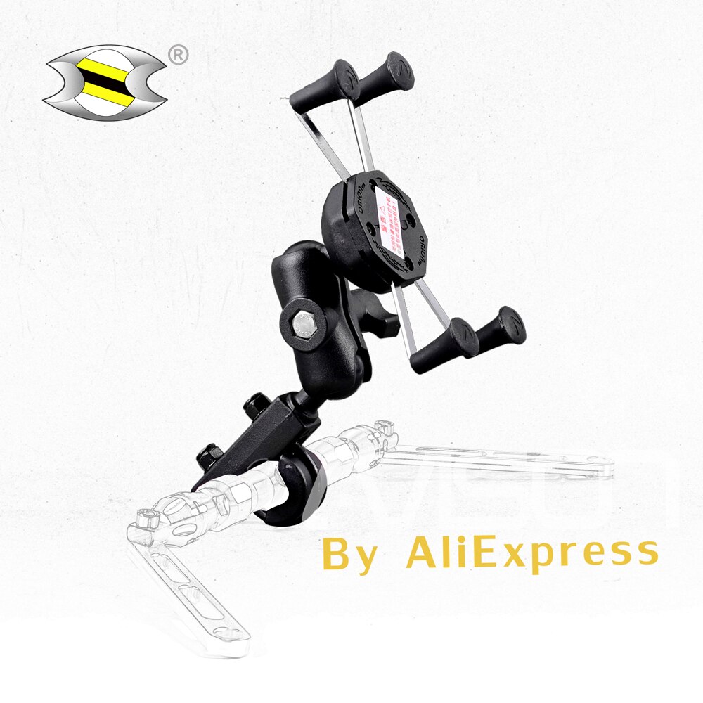 Support de téléphone portable | Pour XMAX 250 300 NMAX, support de téléphone portable, plaque GPS, support de miroir réglable: Phone Holder