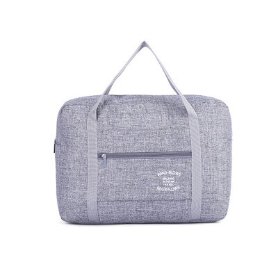 Waterdichte Oxford Reistassen Vrouwen Mannen Duffle Organizer Bagage Opvouwbare Opslag Verpakking Cubes Weekend Handtassen: Gray