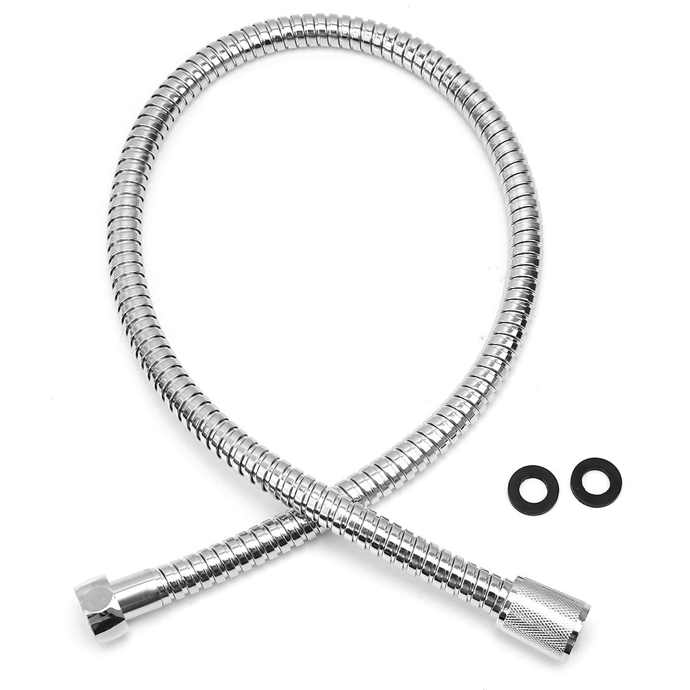 Roestvrij Staal Badkamer Vervanging Anti-Twist 1/2 "Verbinding Douche Slang Flexibele Pijp Douchekop Badkamer Water Slang 80cm