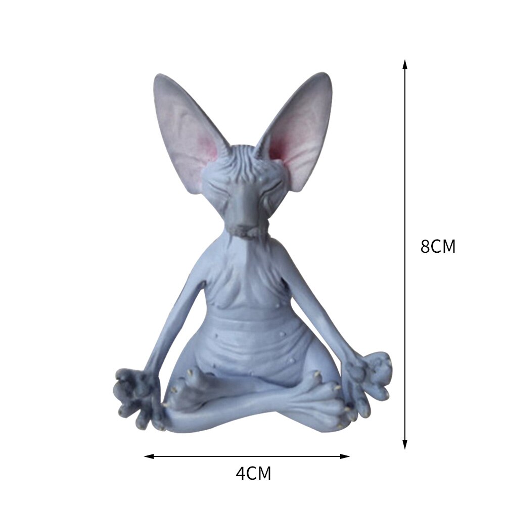 Garden Cat Statue Sphinx Animals Statues for Home Garden Outdoor Yard Lawn Balcony Bedroom Desk Decor Ornaments: Style D