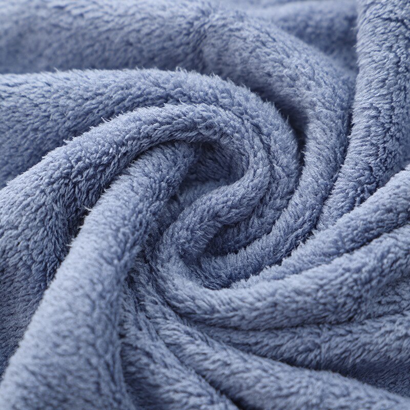 Pet Towel - 70x140cm - Quick Dry Coral Fleece - Absorbent Microfiber Bath Towel for Dogs: Deep blue