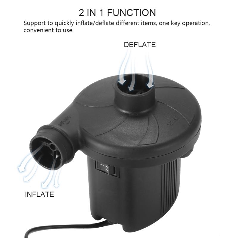 AOZBZ AC 220V Electric Air Pump Inflate Deflate Pump for Compression Bag Mattress Airbed Boat Toy Camping Toys Air Bed